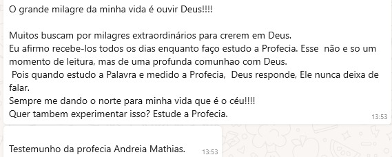 Depoimento de Andreia Mathias